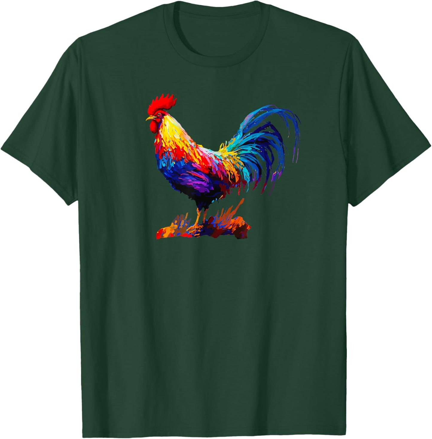 Rooster Country Decor Chicken Gallo Farm T-Shirt - T-Shirt | Forest