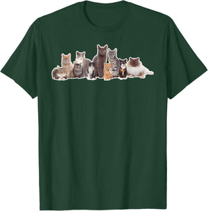 By Jade Cats Graphic Image Picture T-Shirt - T-Shirt | Forest