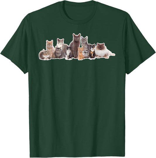 By Jade Cats Graphic Image Picture T-Shirt - T-Shirt | Forest