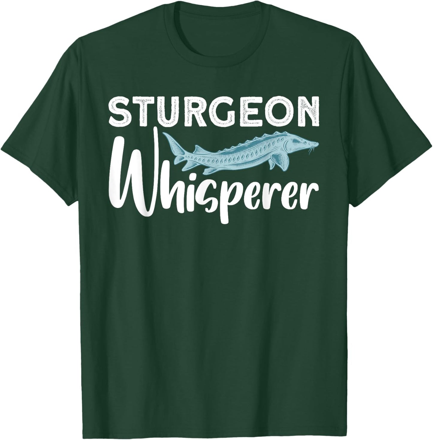 Funny Fishing Design Women Sturgeon Fishing Lovers T-Shirt - T-Shirt | Forest