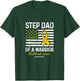 Childhood Cancer Survivor Support Step Dad Of A Warrior T-Shirt - T-Shirt | Forest