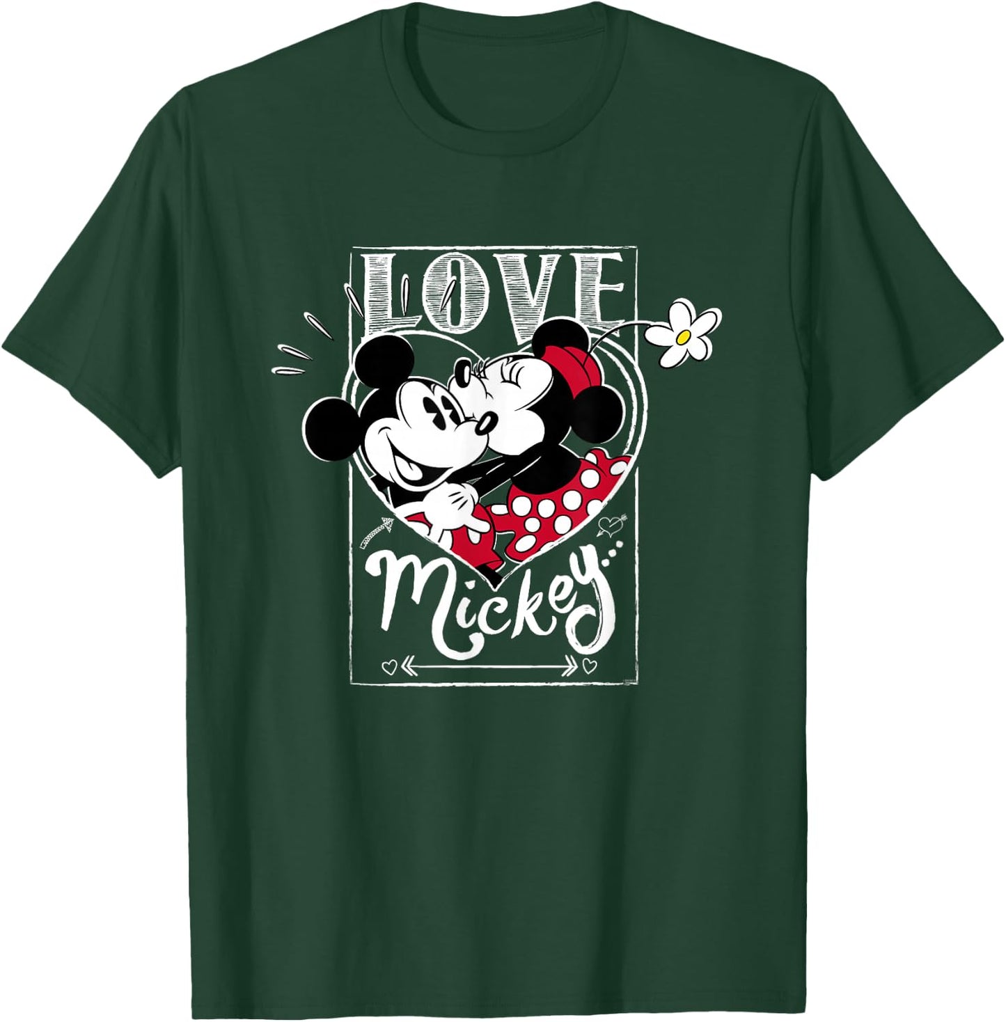 Disney Mickey & Minnie Mouse Love Mickey Valentine's Day T-Shirt - T-Shirt | Forest