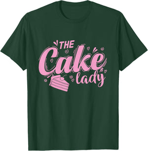The Cake Lady Pie Baking Pastry Shop T-Shirt - T-Shirt | Forest