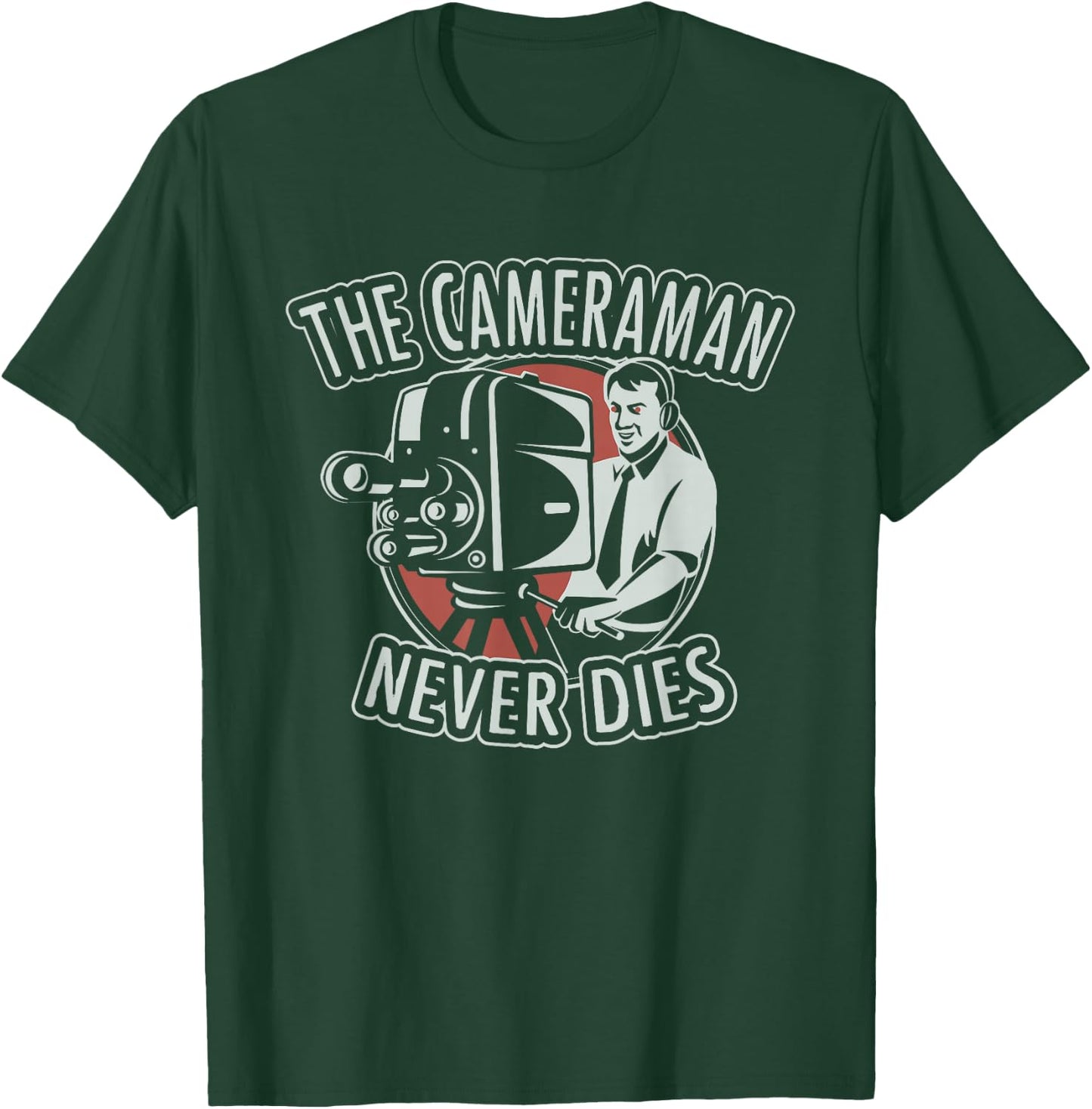 The Cameraman Never Dies T-Shirt - T-Shirt | Forest