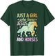 Just A Girl Who Loves Jesus And Horses T-Shirt - T-Shirt | Forest
