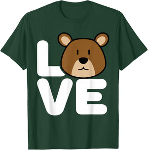 Love Cute Bear Wildlife Animal Graphic | Bear T-Shirt - T-Shirt | Forest