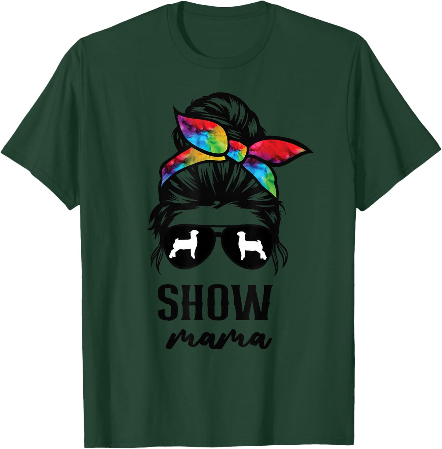 goat show mom goat Boer show mama T-Shirt - T-Shirt | Forest