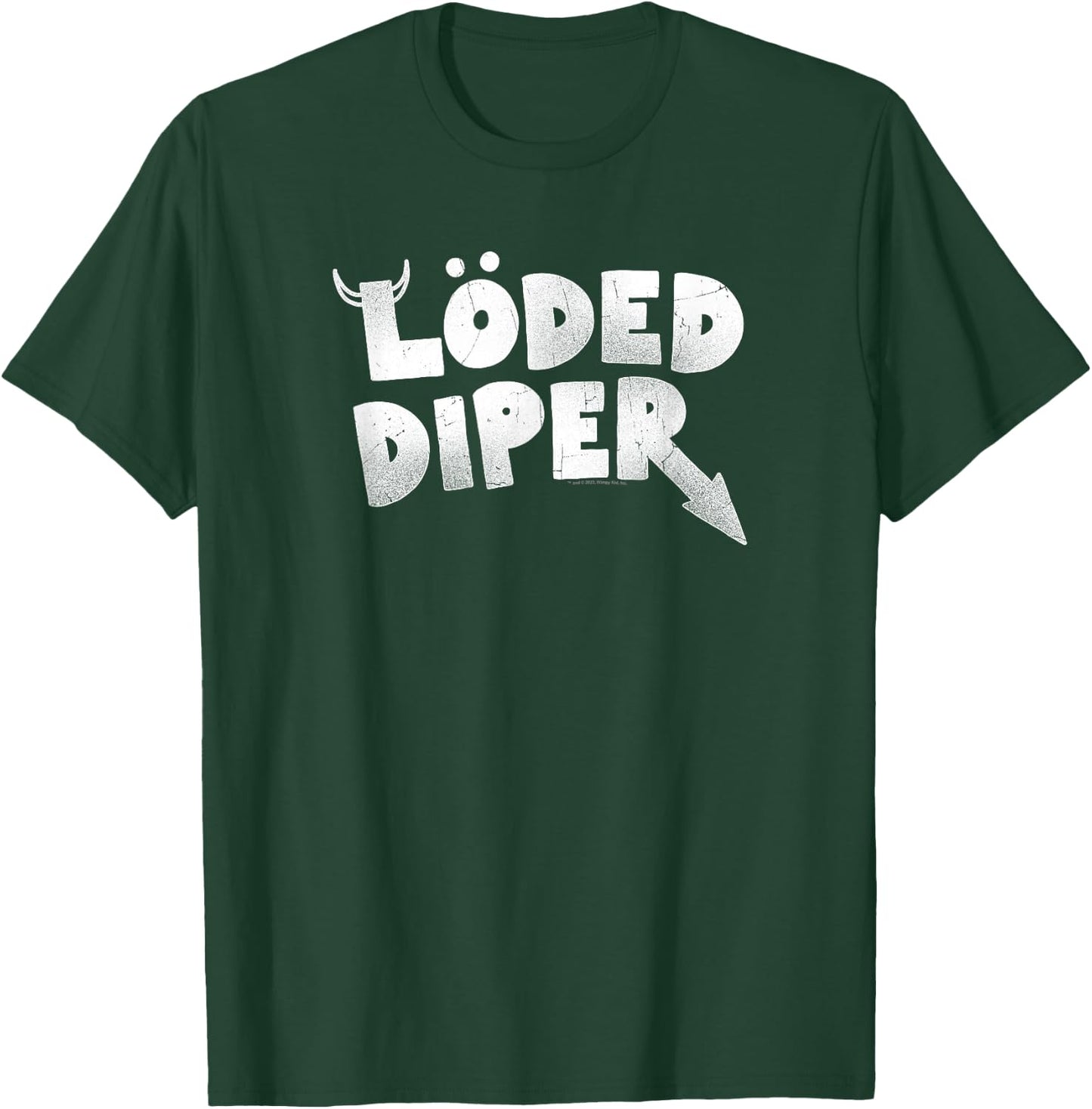 Diary of a Wimpy Kid LÖDED DIPER Distressed Logo T-Shirt - T-Shirt | Forest