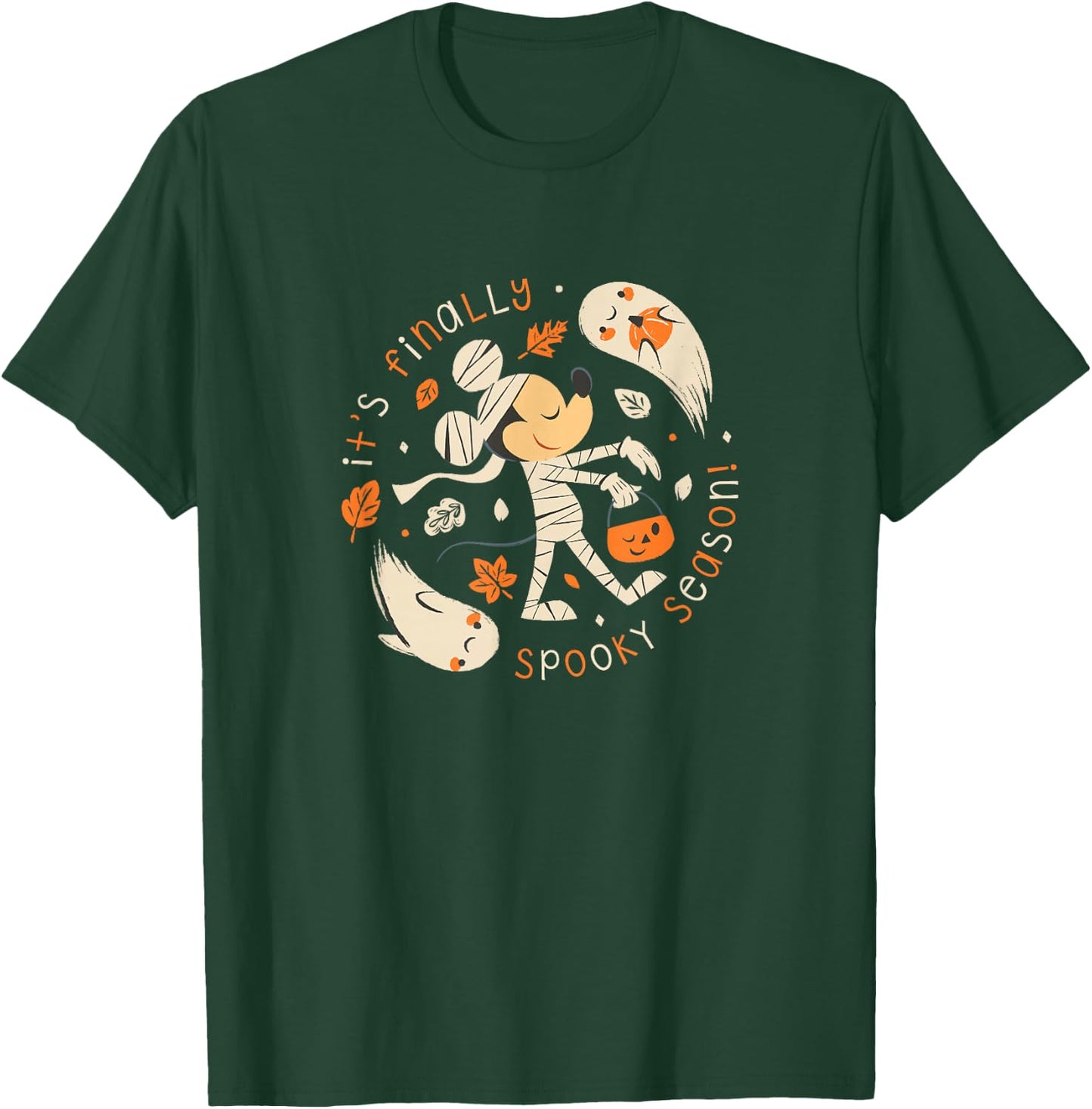 Disney Mickey and Friends Halloween Finally Spooky Season! T-Shirt - T-Shirt | Forest
