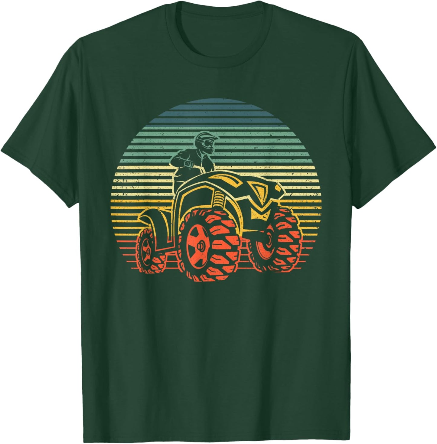 Best ATV Design Women Kids 4 Wheeler ATV Quad Racing T-Shirt - T-Shirt | Forest