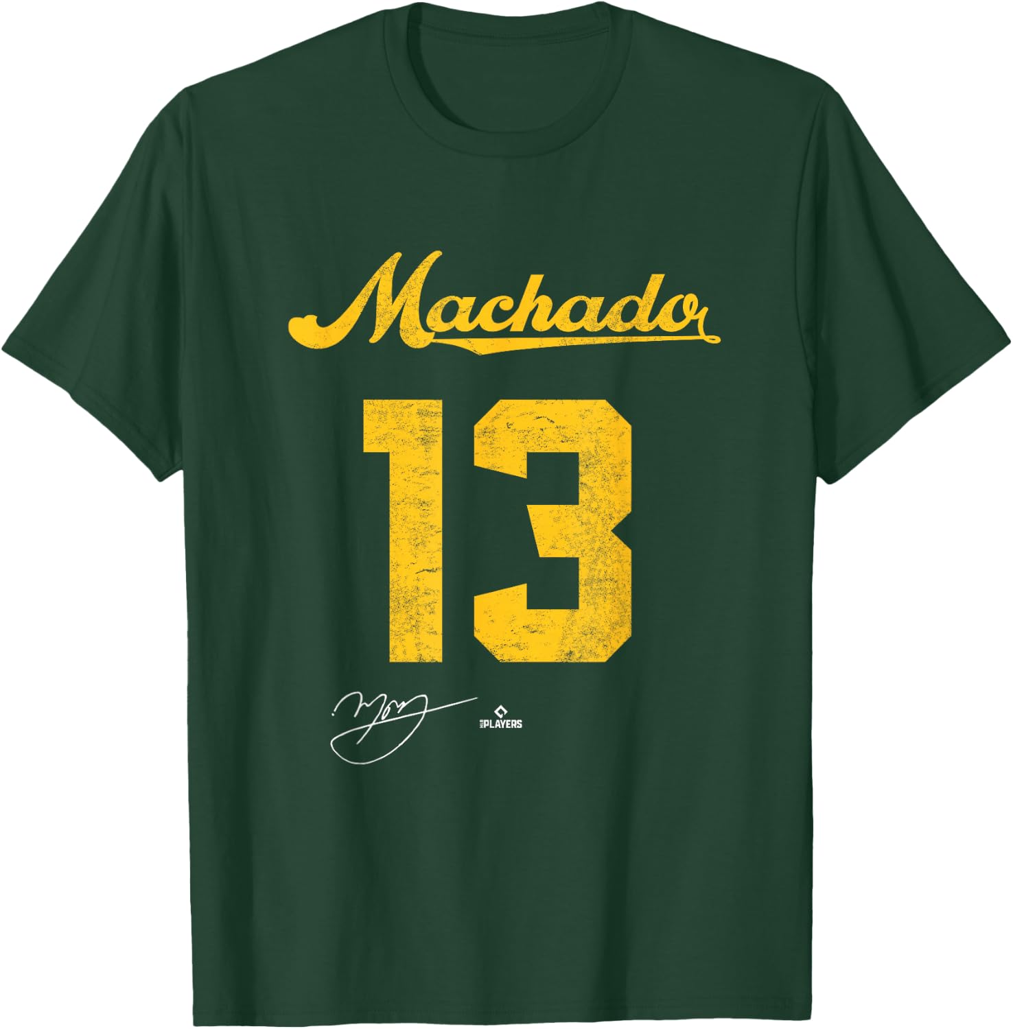 Manny Machado 13 Manny Machado San Diego MLBPA T-Shirt - T-Shirt | Forest