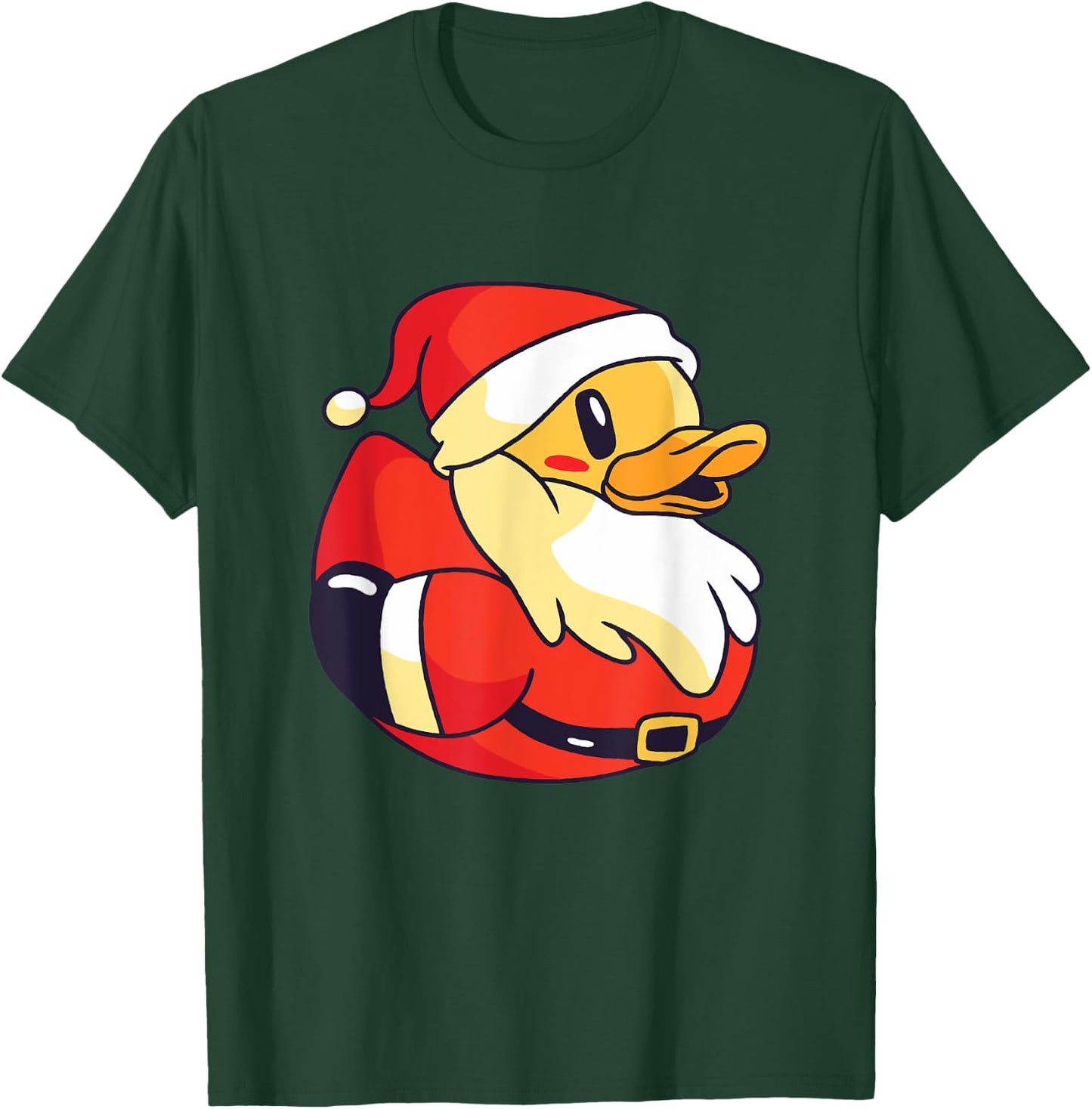Santa Rubber Duck Rubber Ducky Xmas Quack Duckling Christmas T-Shirt - T-Shirt | Forest