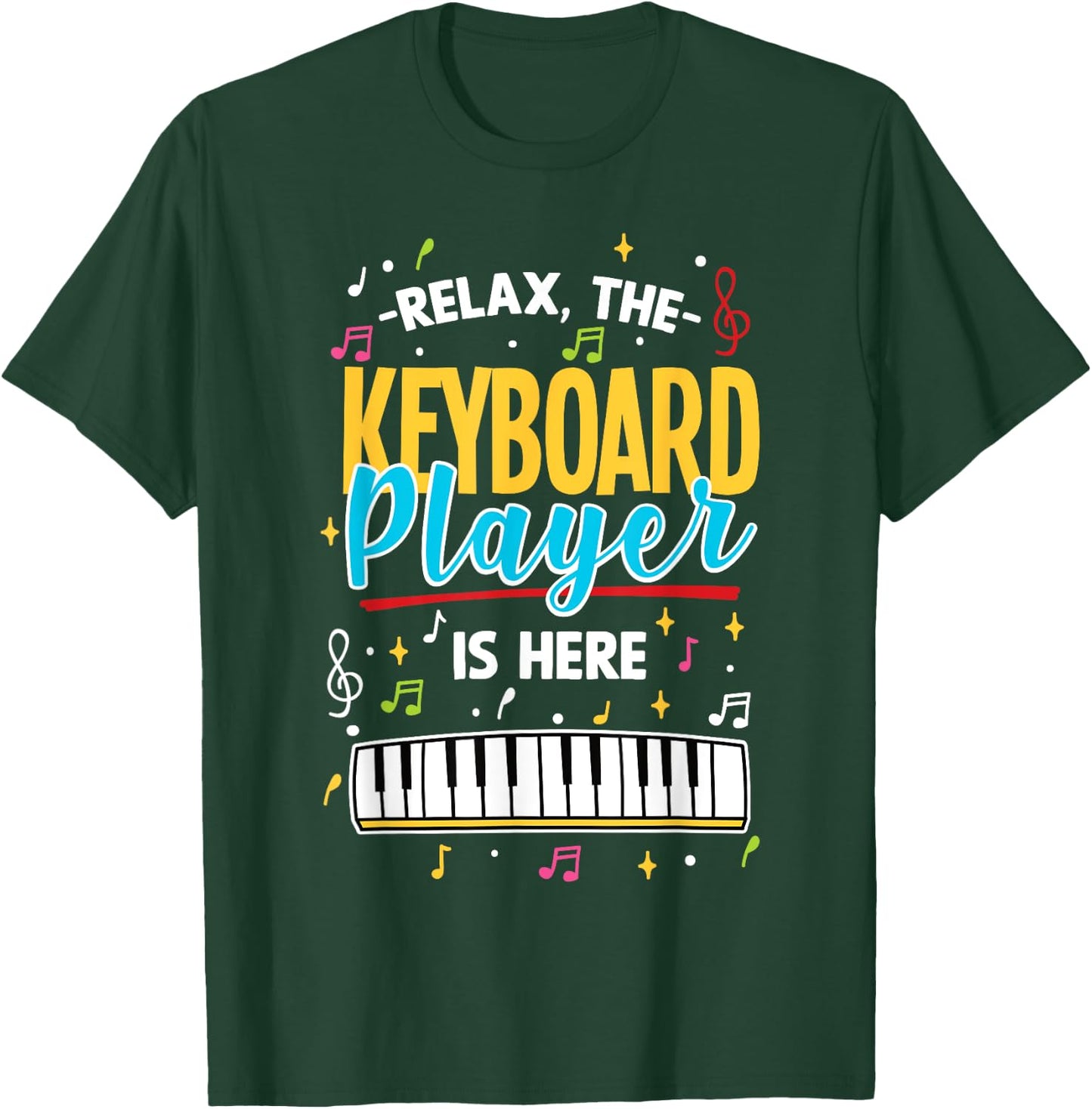 Pianist Keyboard Piano Player T-Shirt - T-Shirt | Forest