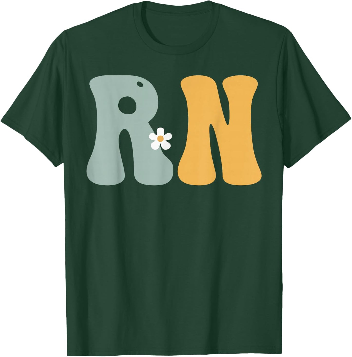 RN Registered Nurse Week Groovy Appreciation Day T-Shirt - T-Shirt | Forest