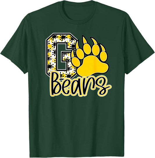 School Spirit Go Bears Mascot Youth Girls Kids T-Shirt - T-Shirt | Forest