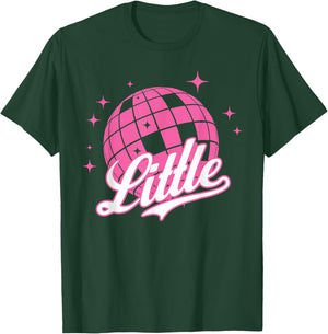 Disco Ball Retro Little/Big ERA Sorority Reveal Retro T-Shirt - T-Shirt | Forest