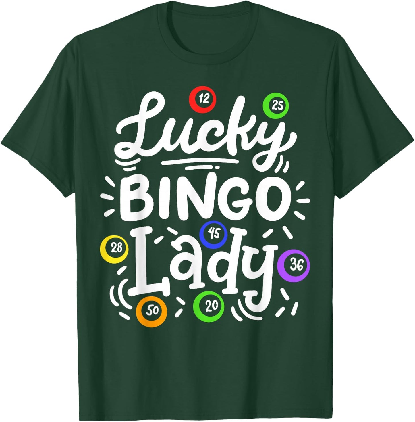 Bingo Lucky Bingo Lady T-Shirt - T-Shirt | Forest