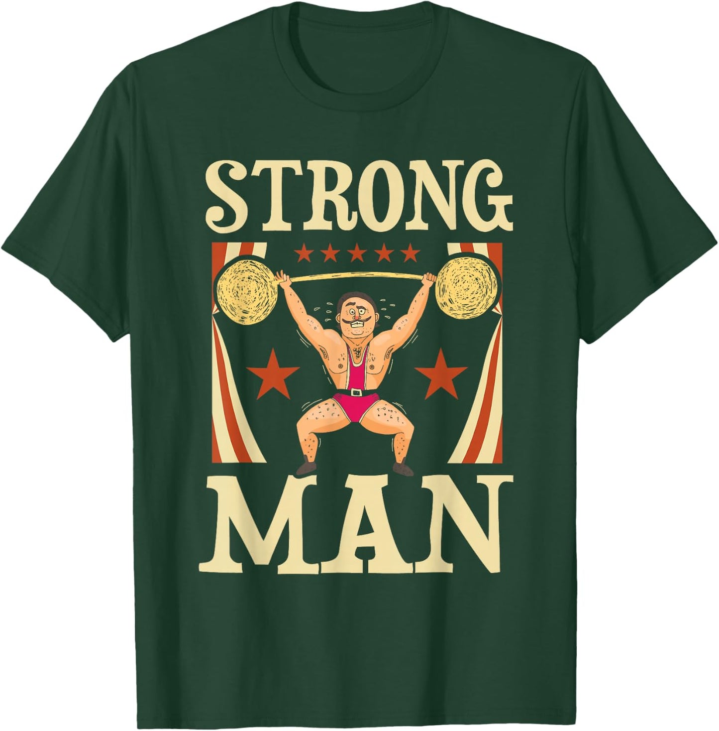 Strong Man - Circus Birthday Party Circus Costume T-Shirt - T-Shirt | Forest