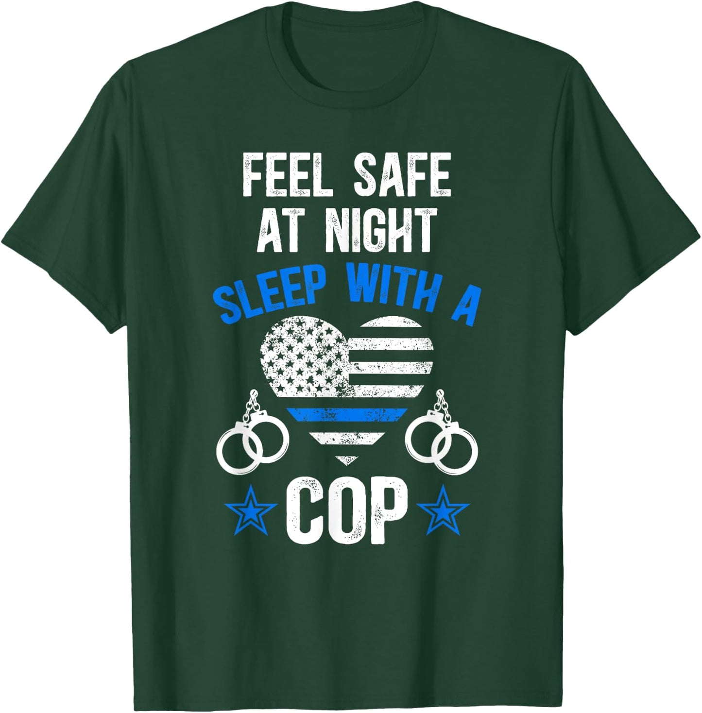 Funny Police Wife Of A Policeman Wife Black Police-Themed Women's T-Shirt - T-Shirt | Forest