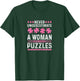 Jigsaw Puzzle Lover Woman Puzzle T-Shirt - T-Shirt | Forest