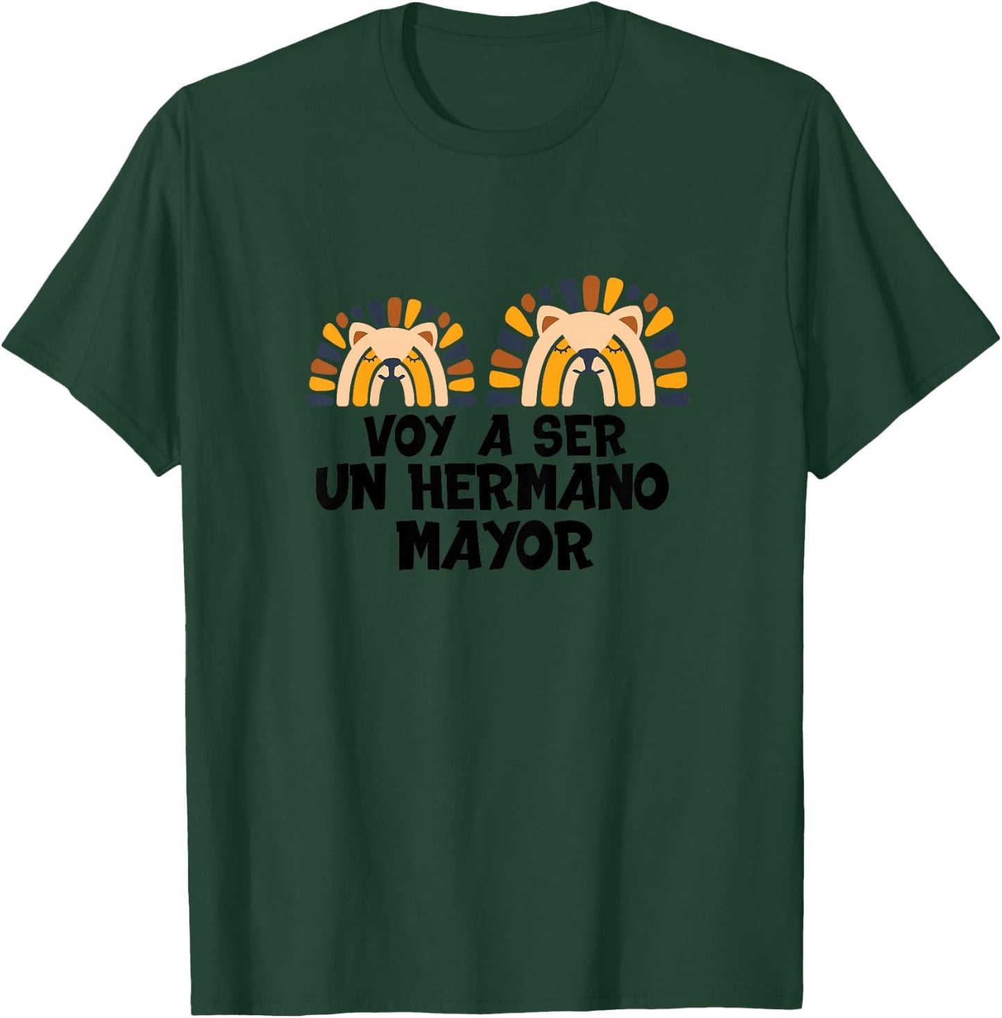 Spanish Voy A Ser Un Hermano Mayor Lion T-Shirt - T-Shirt | Forest