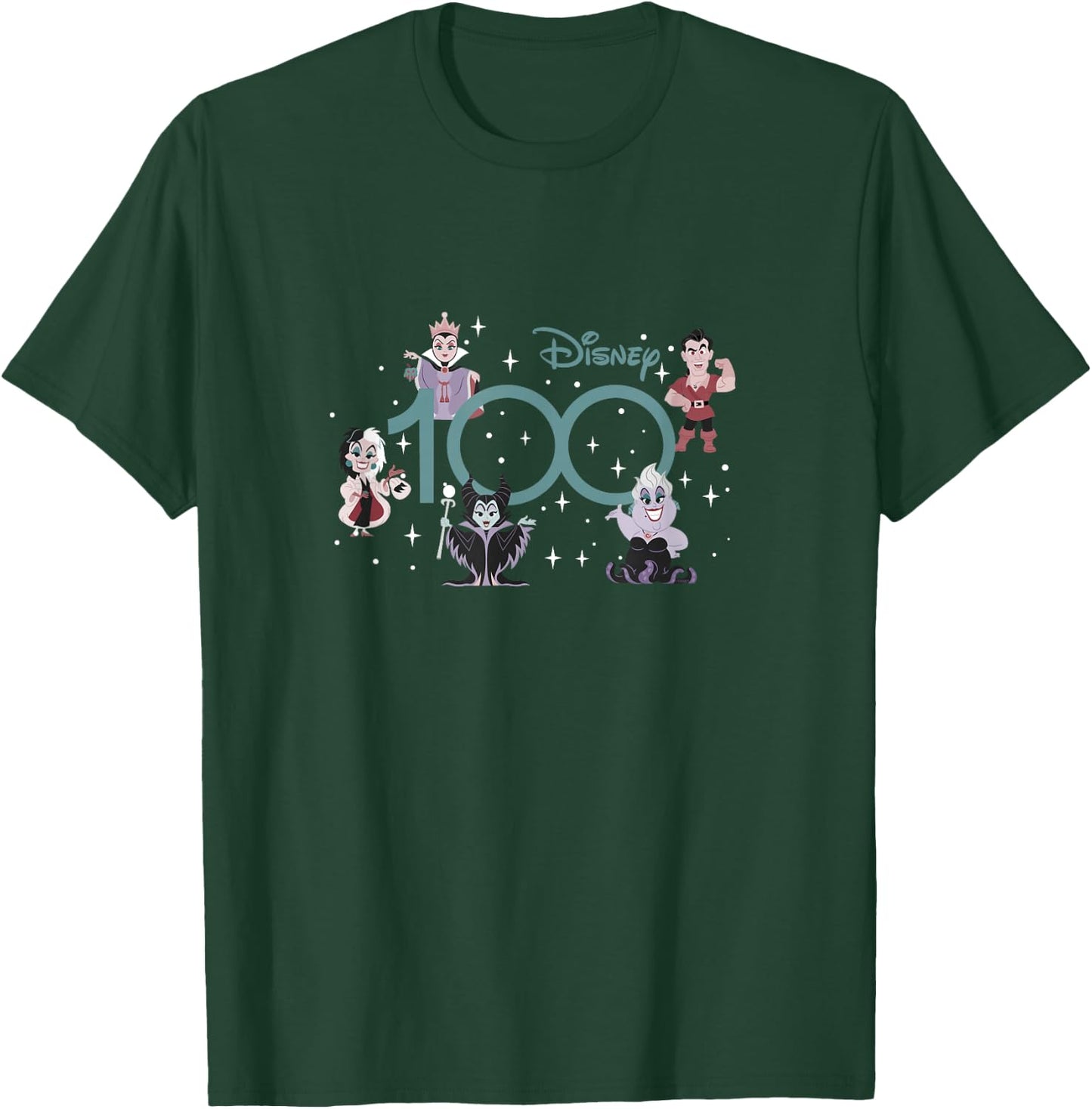 Disney 100 Disney Villains 100th Anniversary Muted Cute D100 T-Shirt - T-Shirt | Forest