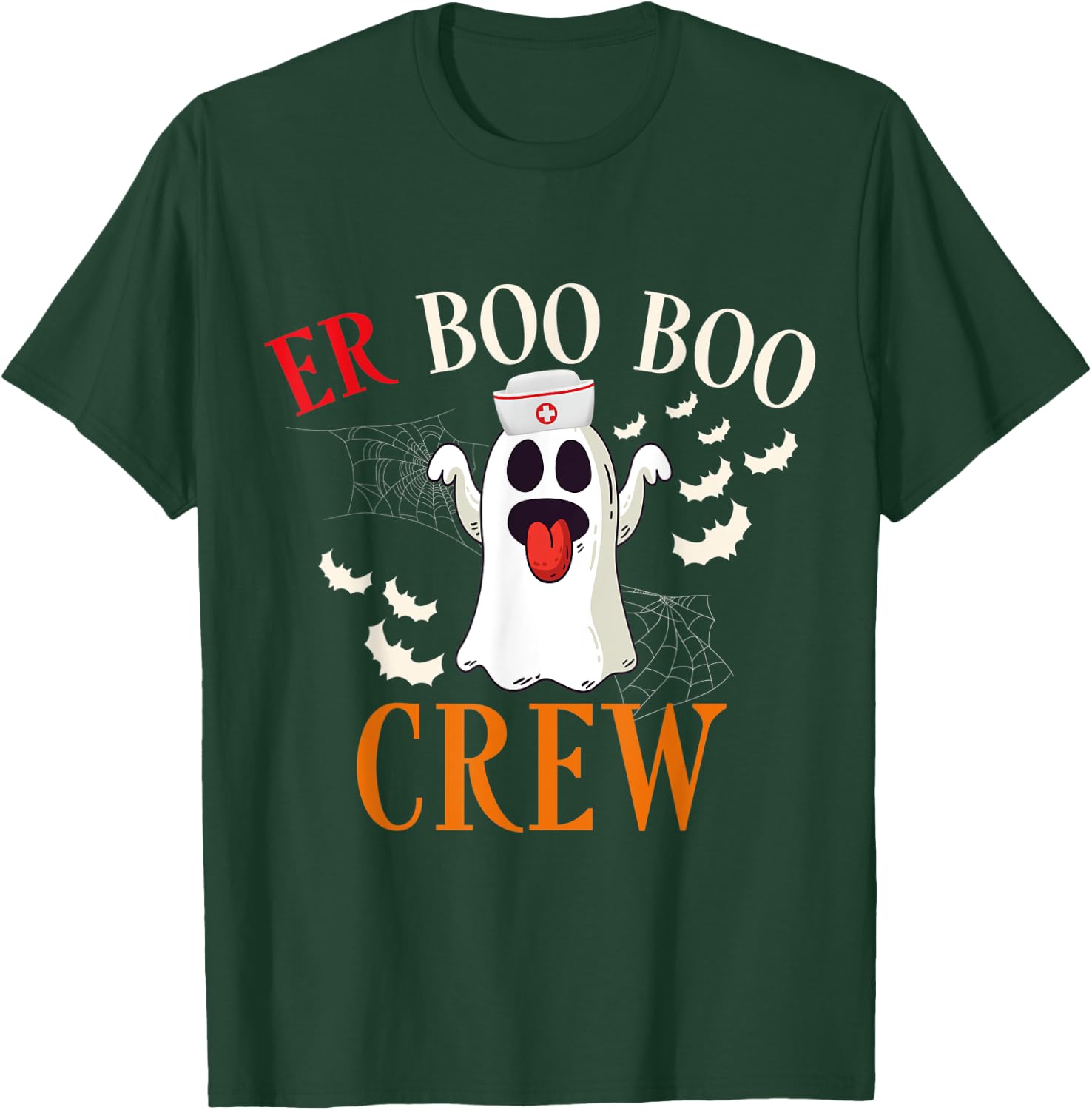 ER Boo Boo Crew Nurse Halloween Costume Matching Squad Women T-Shirt - T-Shirt | Forest