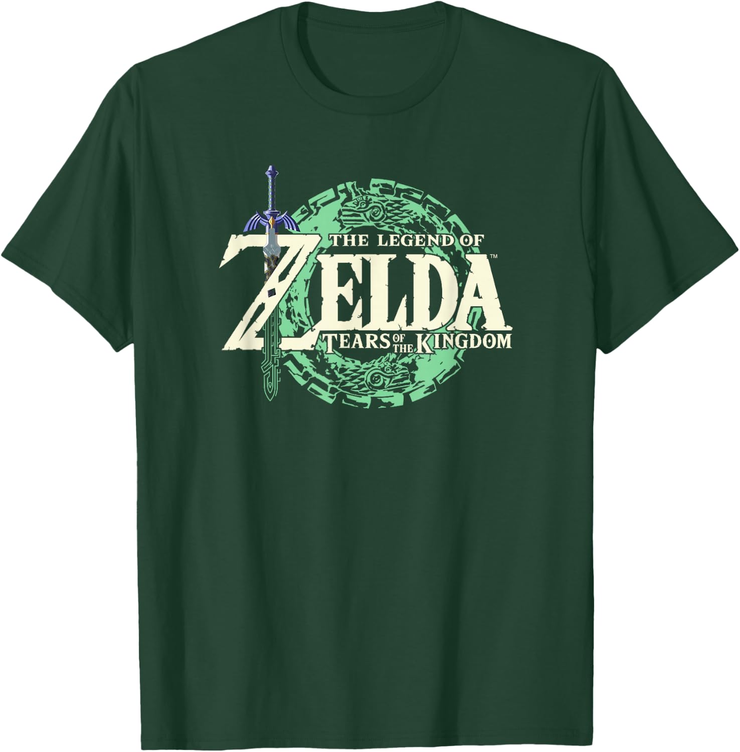 The Legend of Zelda Tears Of The Kingdom Official Logo Short Sleeve , Black, Small T-Shirt - T-Shirt | Forest