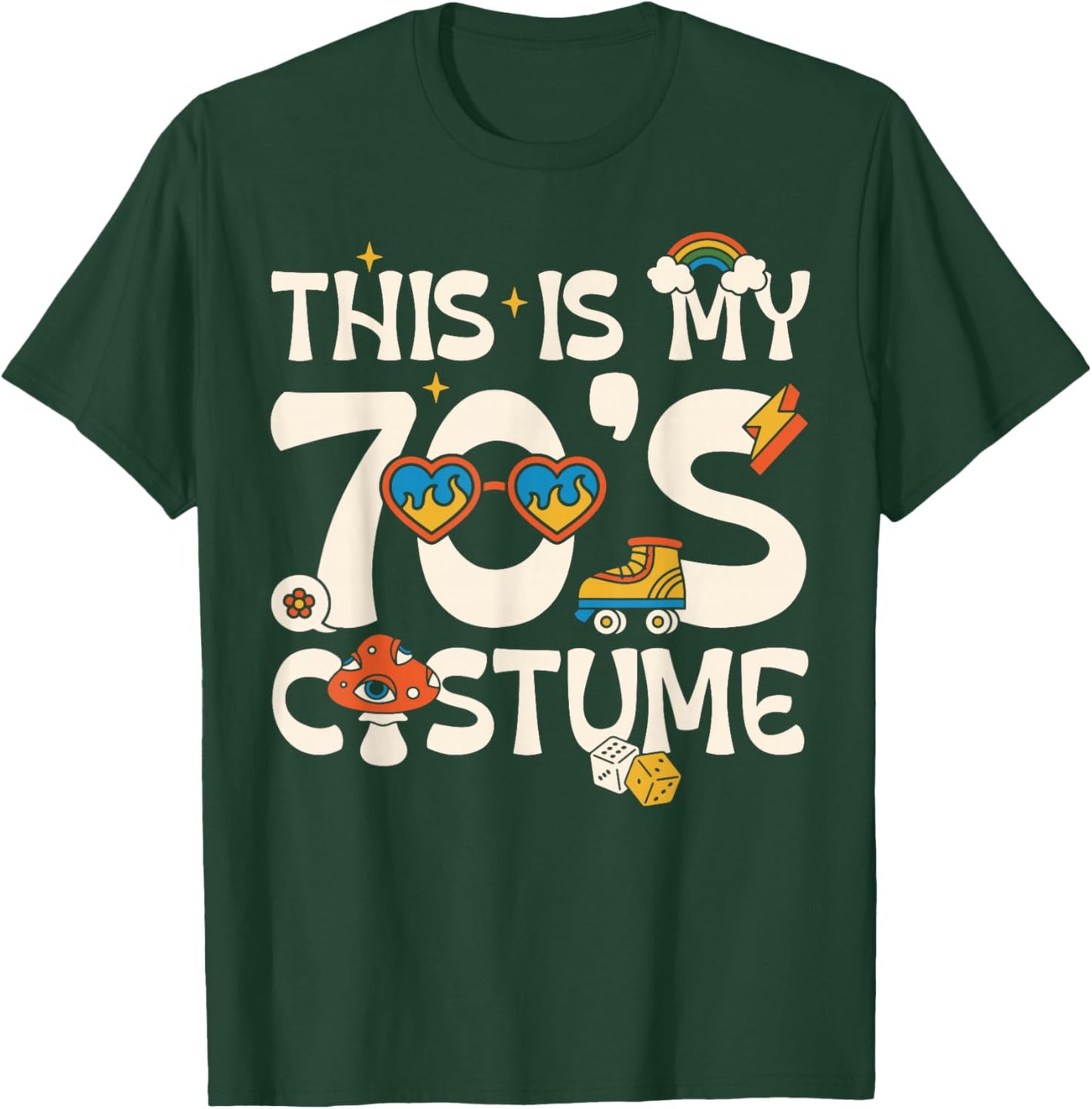 This is My 70's Costume T-Shirt - T-Shirt | Forest