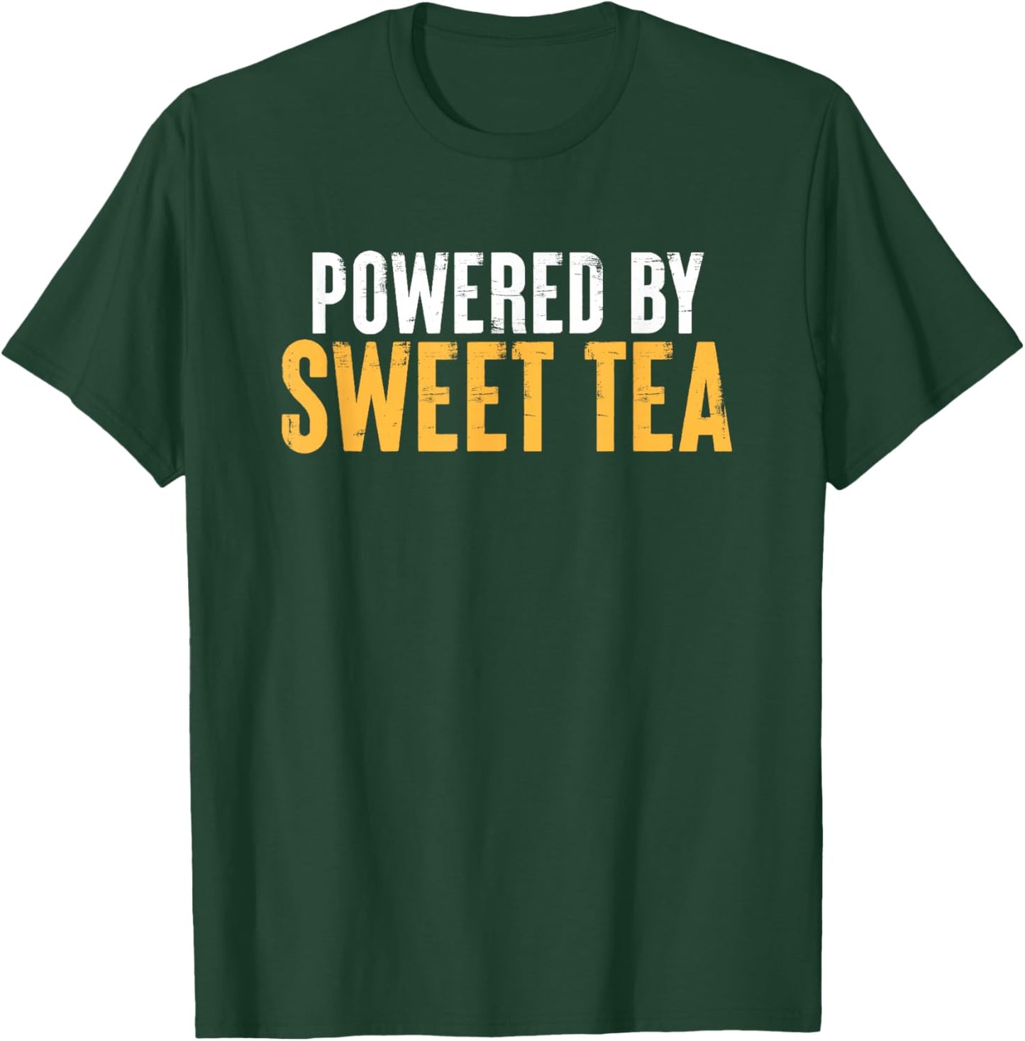 Powered By Sweet Tea Funny Southern T-Shirt - T-Shirt | Forest