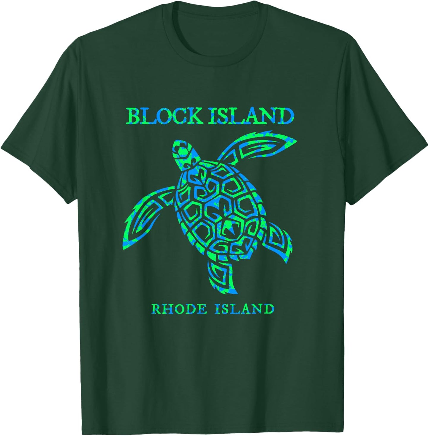 Block Island Rhode Island Sea Turtle Boys Girls T-Shirt - T-Shirt | Forest