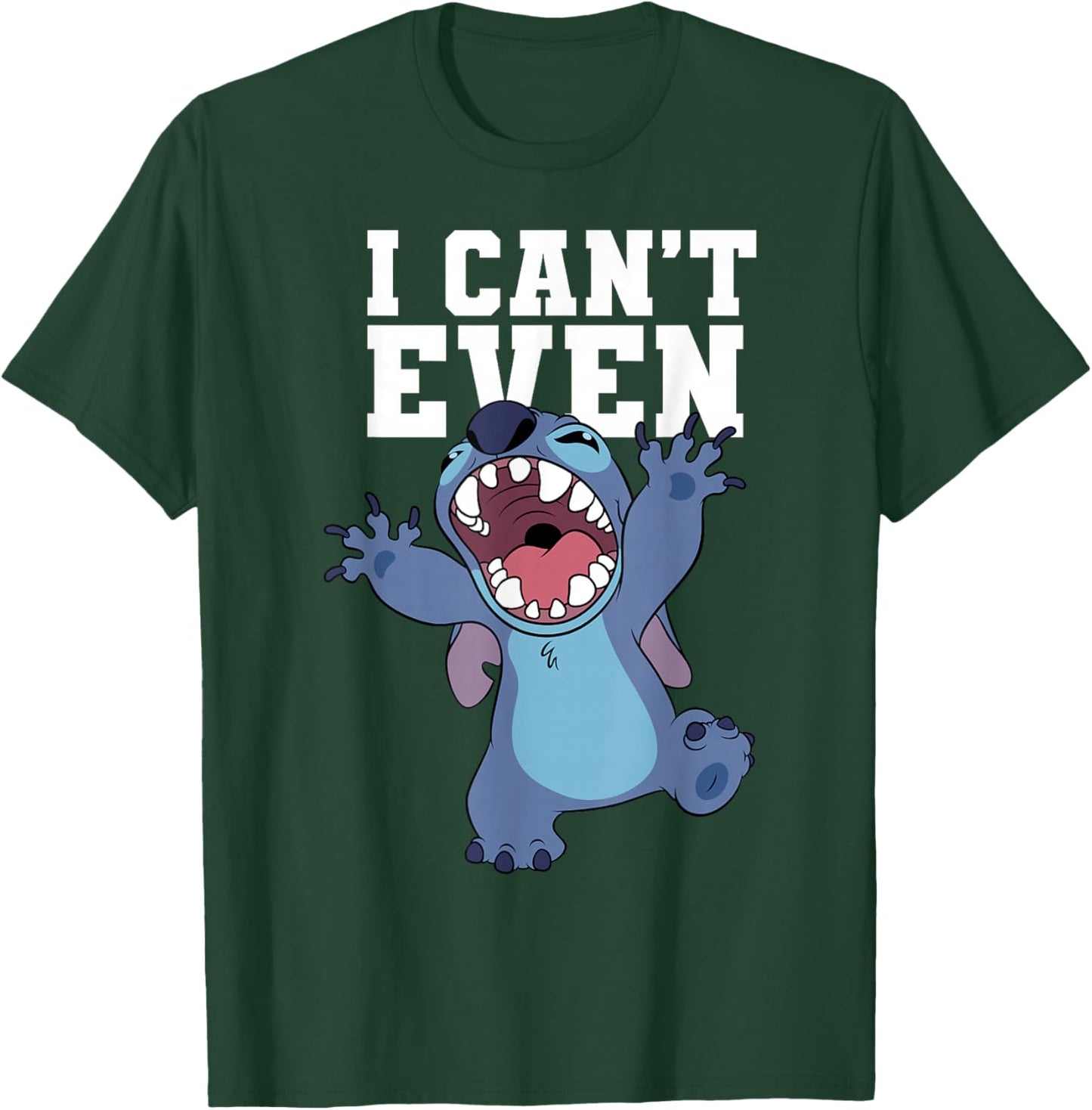 Disney Lilo & Stitch Monster Attack I Can't Even Quote T-Shirt - T-Shirt | Forest