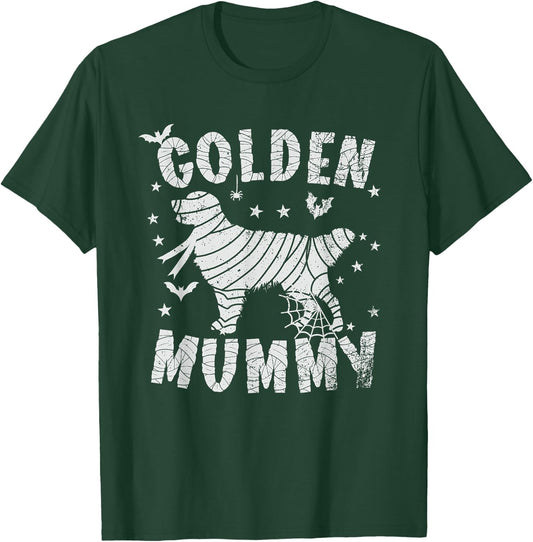 Golden Mummy Retriever - Halloween T-Shirt - T-Shirt | Forest