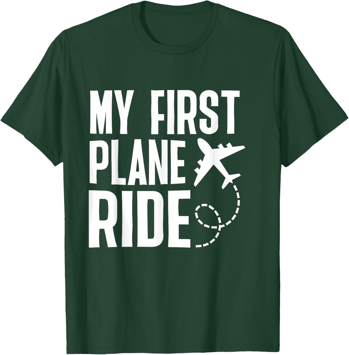 My First Plane Ride My 1st Flight Airplane T-Shirt - T-Shirt | Forest