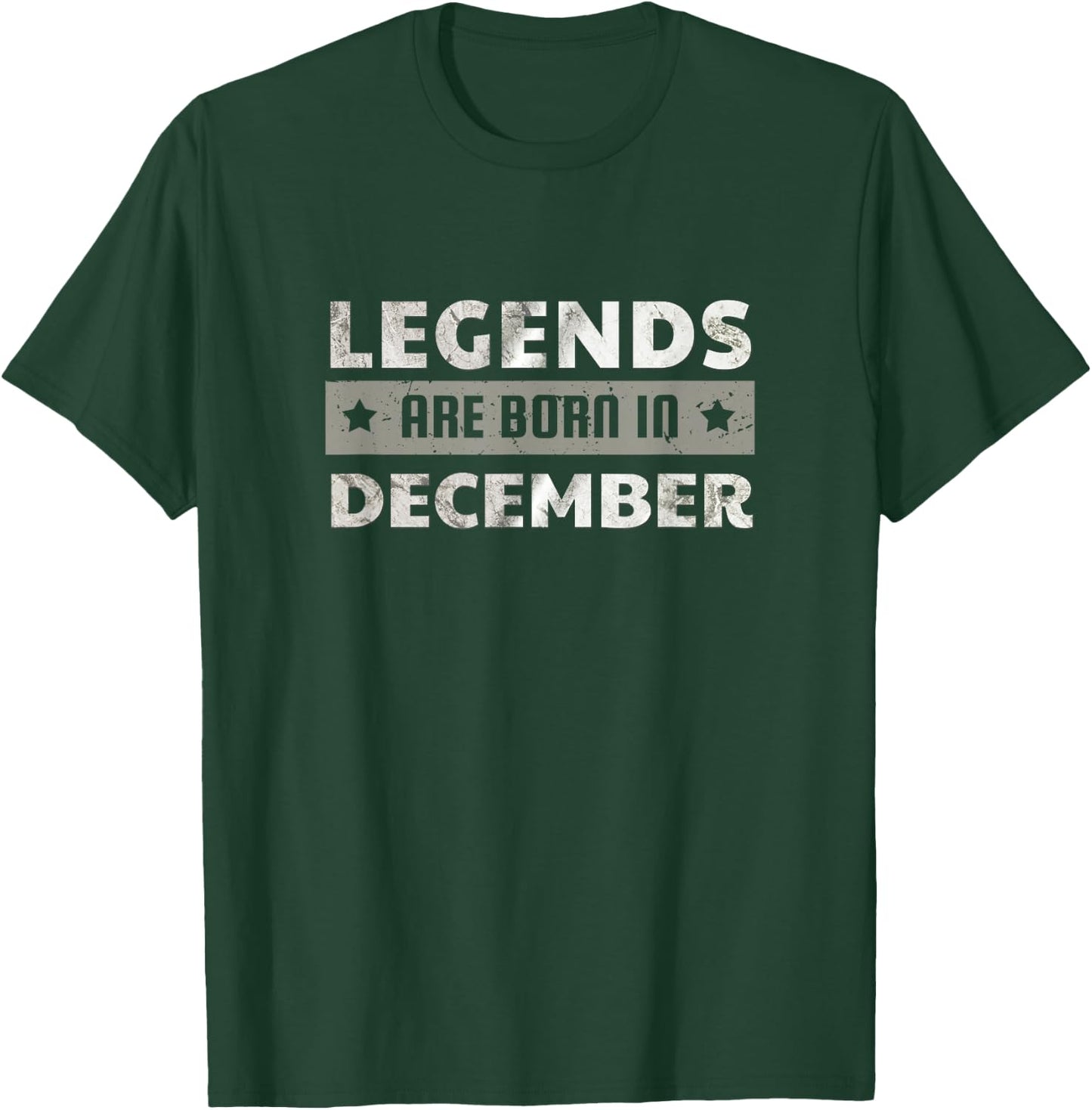 Legend Are Born In December birthday Vintage Cool T-Shirt - T-Shirt | Forest