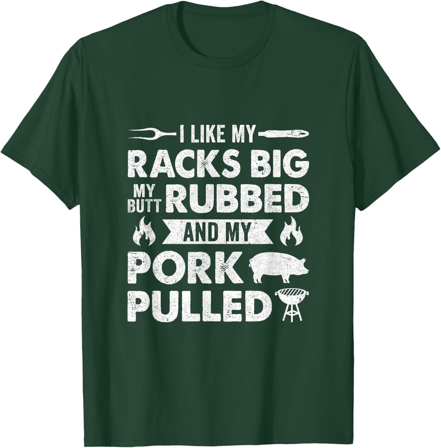 Cool Grilling Women Pork Rub Smoking Bbq Meat Smoker T-Shirt - T-Shirt | Forest
