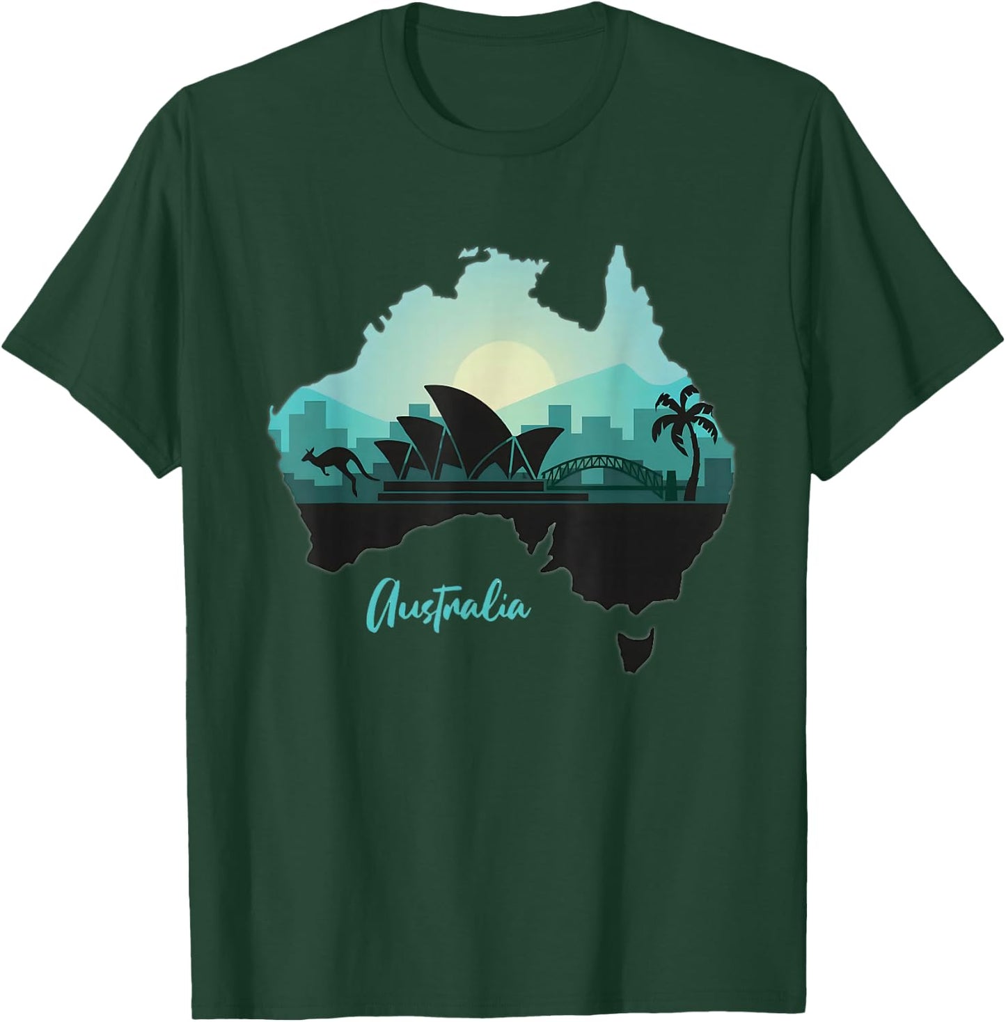Women Australia, Girls Australia, Australia Shirt T-Shirt - T-Shirt | Forest