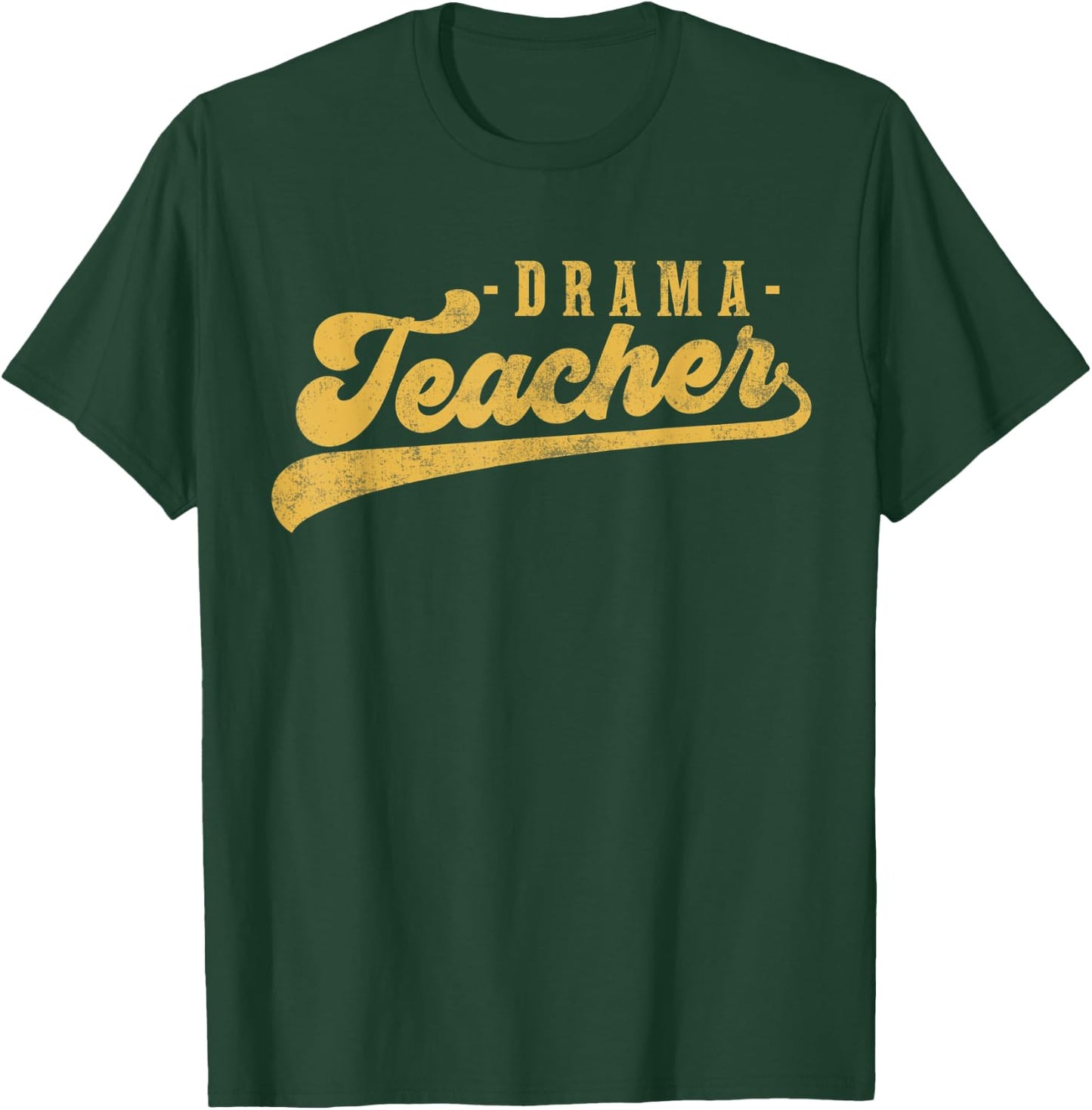 Drama Teacher Men Women Cute Vintage Graphic Drama Teacher T-Shirt - T-Shirt | Forest