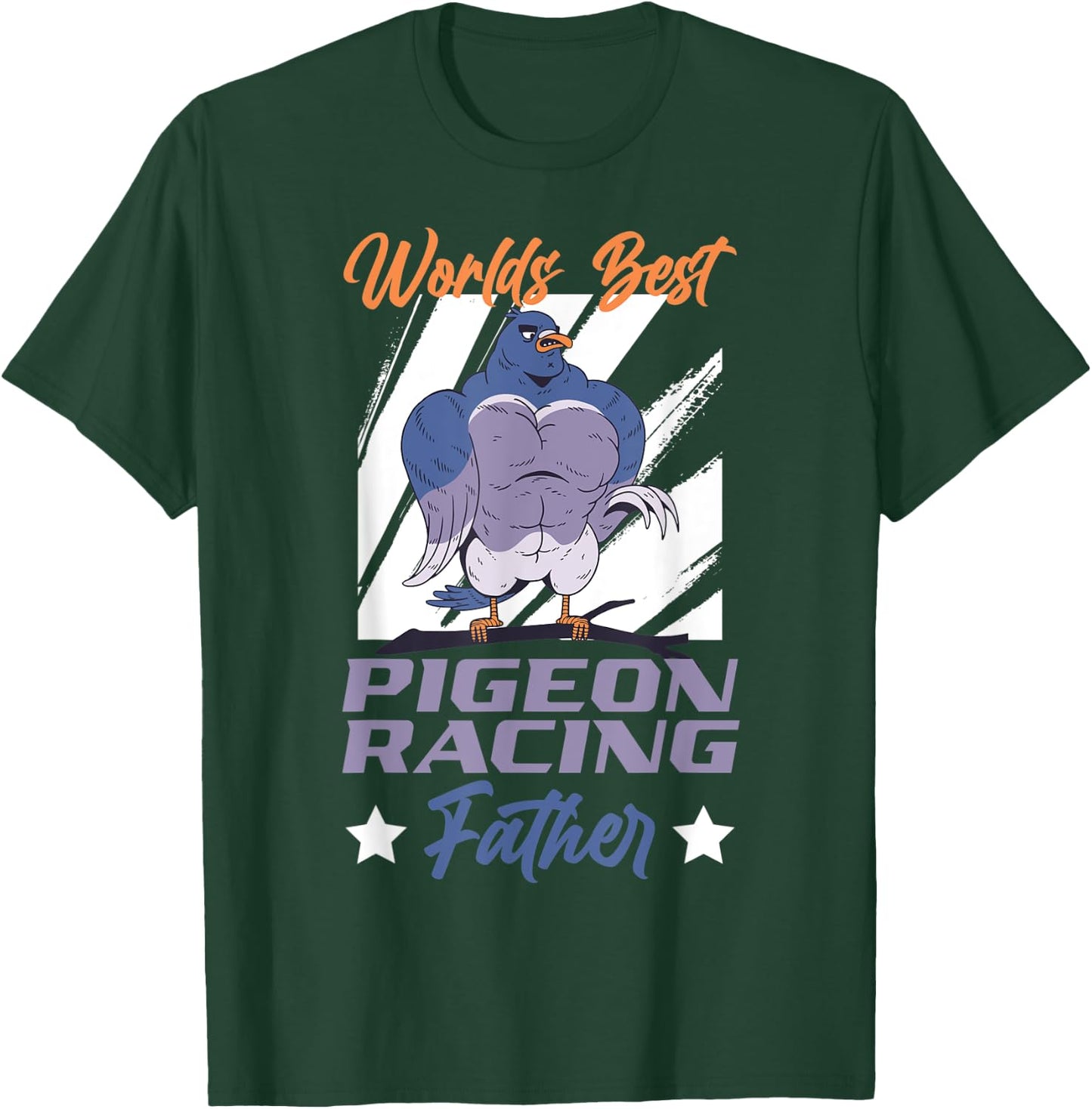 Worlds Best Pigeon Racing Flying Animal Pigeon T-Shirt - T-Shirt | Forest