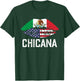 Chicana-Shirt Women Girls Kids Half American Half Mexican T-Shirt - T-Shirt | Forest