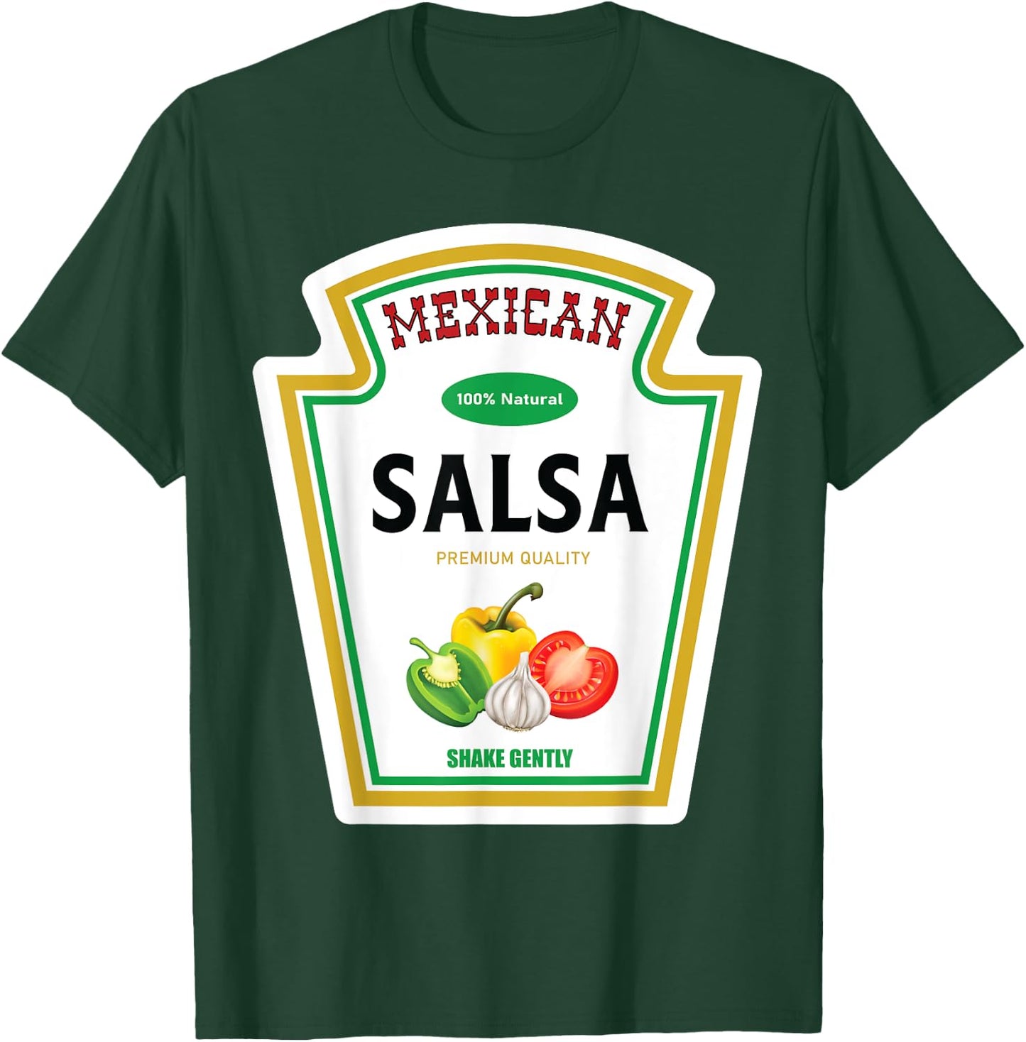 Salsa Mexican Sauce Halloween 2023 Costume Family Ketchup T-Shirt - T-Shirt | Forest