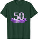 Birthday Queen I Number 50 Purple Decoration Banner I Party Outfit T-Shirt - T-Shirt | Forest
