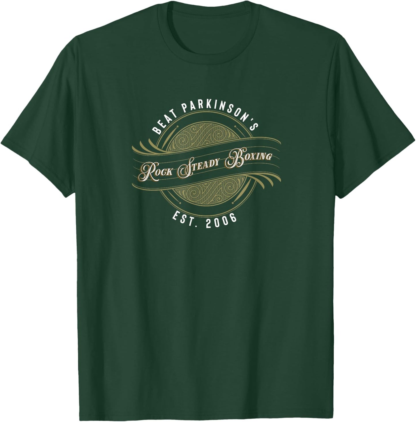 Rock Steady Boxing Beat Parkinson's Fancy T-Shirt - T-Shirt | Forest