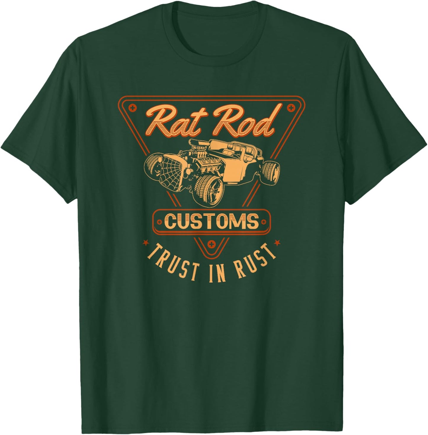 Rat Rod Customs, Vintage Hot Rod T-Shirt - T-Shirt | Forest