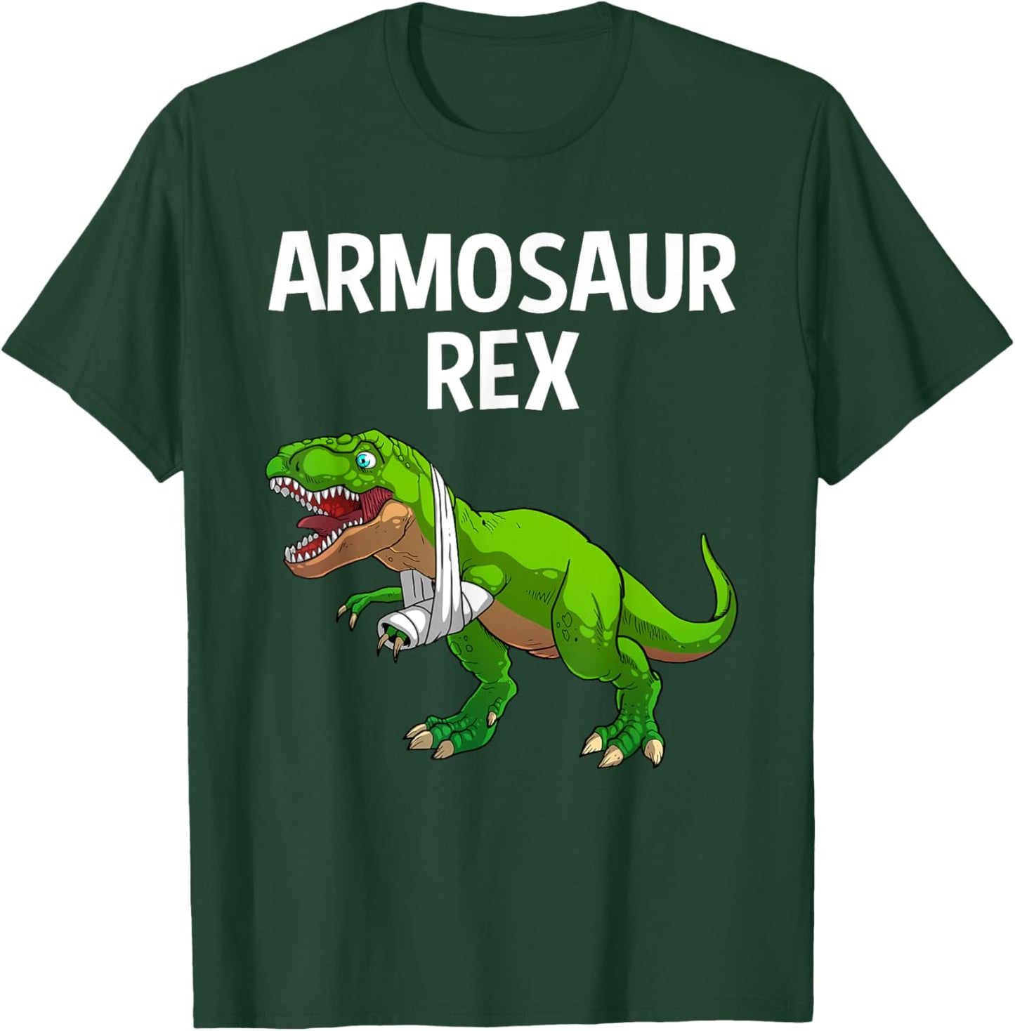 Cool Broken Arm Boy Kids Dinosaur Broke Bone Surgery T-Shirt - T-Shirt | Forest