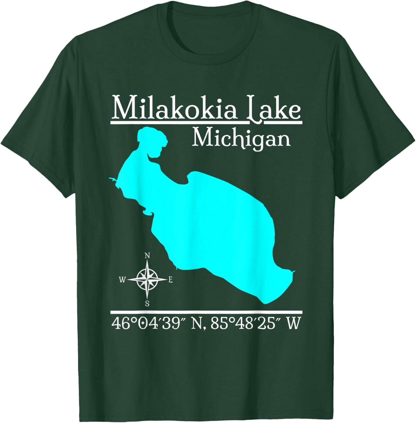 Milakokia Lake, Michigan T-Shirt - T-Shirt | Forest