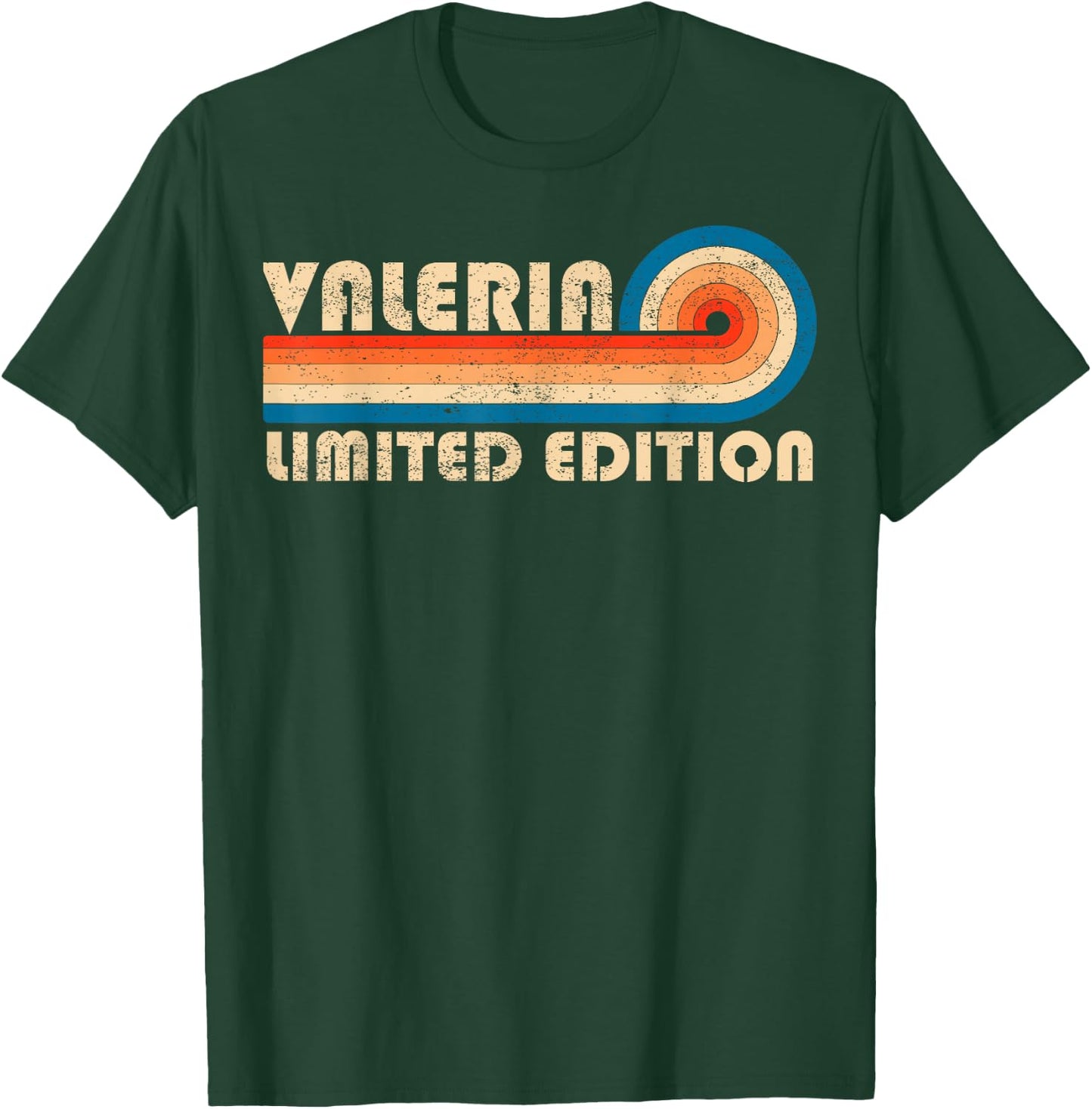 VALERIA First Name Funny Retro Vintage Birthday T-Shirt - T-Shirt | Forest