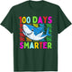 Cute Shark 100th Day Of School 100 Days Smarter Kids Boys T-Shirt - T-Shirt | Forest