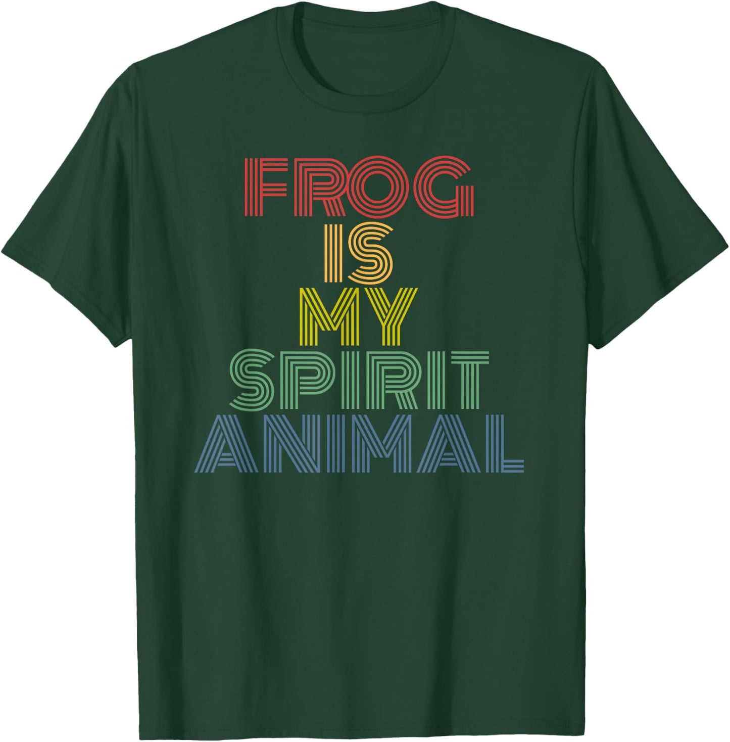 Frog Is My Spirit Animal retro 70s vintage T-Shirt - T-Shirt | Forest