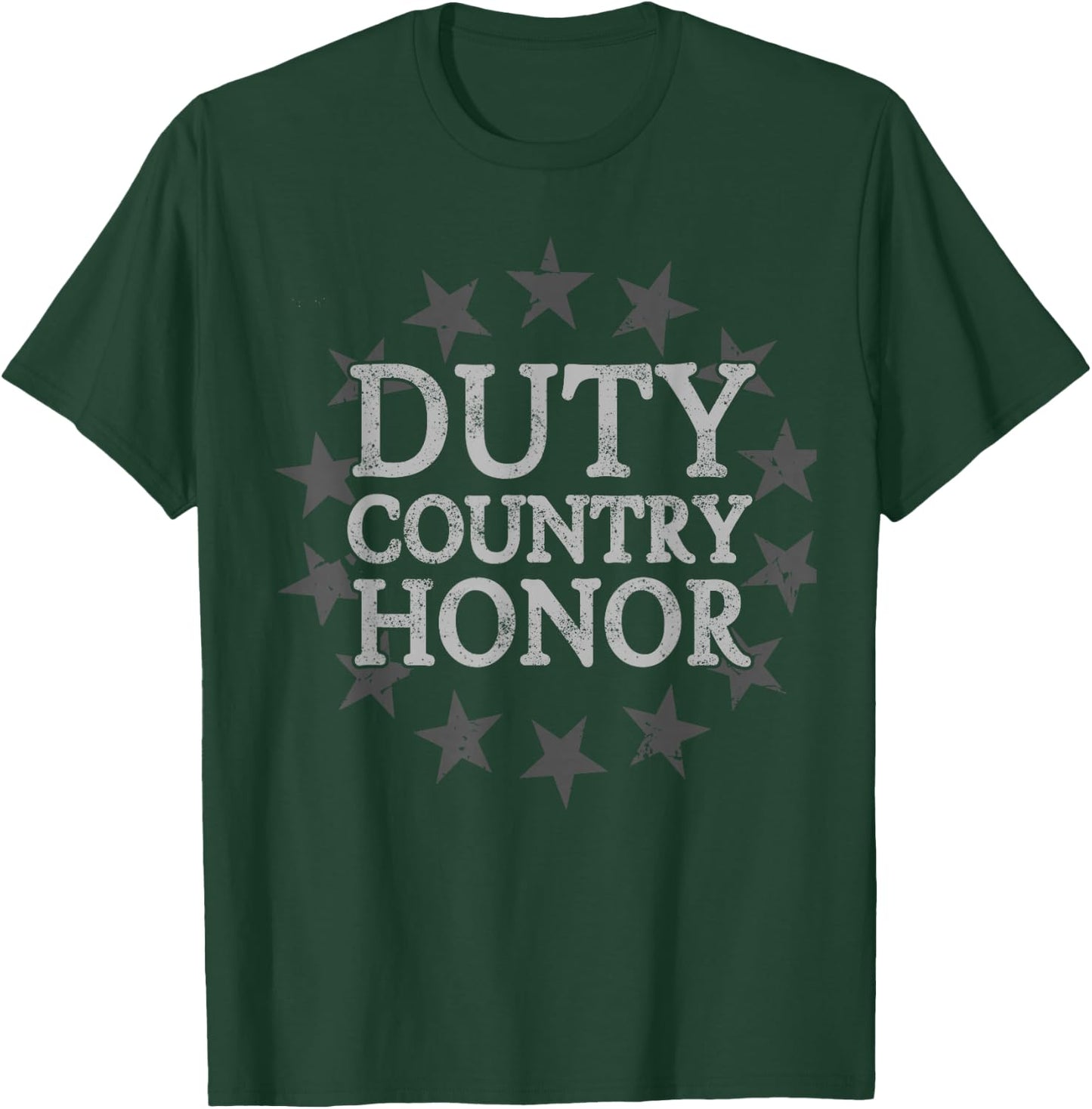 Duty Country Honor 4th Of July Apparel T-Shirt - T-Shirt | Forest